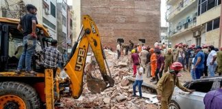 building collapse in Delhi