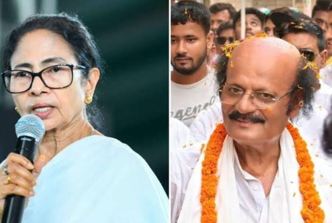 റജിനഗർ ഉപതിരഞ്ഞെടുപ്പ്; പിൻമാറ്റ നിലപാട് മാറ്റി, റബിയുൾ ആലം ചൗധരി മൽസരിക്കും Mamatha Banarjee and Rabiul Alam Chowdhury