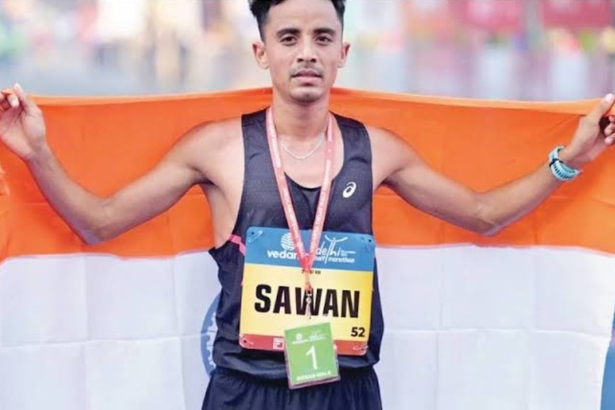 sawan barwal sawan-barwal-indian-marathon-medal-asian-games