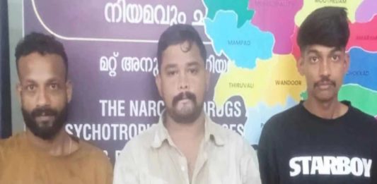 വീട്ടിൽ വെച്ച് എംഡിഎംഎ വിൽപ്പന; മലപ്പുറം വണ്ടൂരിൽ മൂന്നുപേർ അറസ്റ്റിൽ wandoor mdma arrest